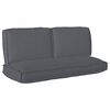 vidaXL Kussen Set Oxford Stof Antraciet 120 x 50 x 52 cm