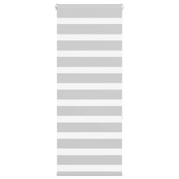 vidaXL Zebra rolgordijn 65x150 cm stofbreedte 60,9 cm lichtgrijs