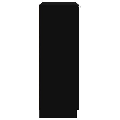 vidaXL Schoenenkast 59x35x100 cm bewerkt hout zwart