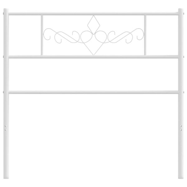 vidaXL Hoofdbord 75 cm metaal wit