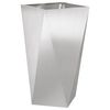 vidaXL Plantenbak Zilver 40 x 40 x 75 cm Roestvrij staal