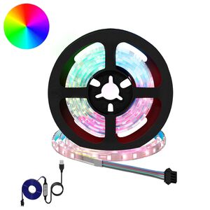 vidaXL LED-strip 12 st Zwart en transparant Koper en kunststof