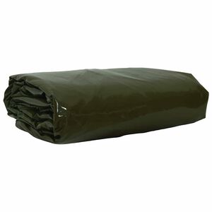 vidaXL Zeil 650g / m&sup2; Olijfgroen 2 x 3 m Canvas met PVC-coating