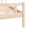 vidaXL Bedframe massief hout 120x190 cm