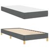 vidaXL Boxspringbed Donkergrijs 80 x 200 cm Stof