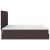 vidaXL Ottoman bed met matras 160x200cm stof donkerbruin