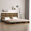vidaXL Bedframe massief grenenhout honingbruin 140x190 cm