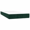 vidaXL Boxspring met matras fluweel donkergroen 100x200 cm