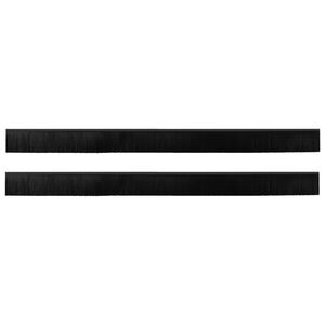 vidaXL Zelfklevende Deurborstels 2 st Zwart 100 cm Aluminium Legering