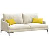 vidaXL Sofa Kussens 2 stuks Lichtgeel 50 x 30 cm Stof