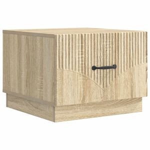 vidaXL Salontafel Sonoma Eiken 49 x 50 x 37 cm Bewerkt hout
