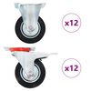 vidaXL 24 st Wielen 100 mm