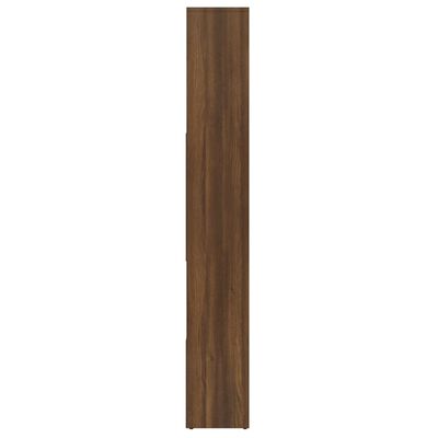 vidaXL Boekenkast 67x24x161 cm bewerkt hout bruin eikenkleur