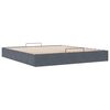 vidaXL Ottoman bedframe zonder matras 200x200 cm fluweel donkergrijs