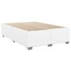vidaXL Bedframe kunstleer wit 140x190 cm