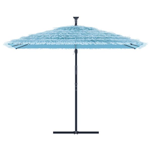 vidaXL Parasol met stalen paal 290x290x238 cm blauw