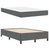vidaXL Boxspringbed Donkergrijs 120 x 190 cm Stof