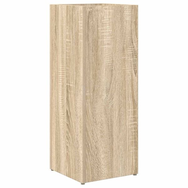 vidaXL Paraplu Standaard Sonoma Eiken 25 x 24,5 x 64 cm Bewerkt hout