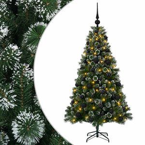 vidaXL Kunstkerstboom met Ballen 120 cm 150 LED's Warmwit