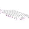 vidaXL Matras Wit 70 x 200 cm PU Schuim