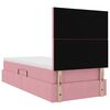 vidaXL Opslag bed met matras met matras Roze 100 x 200 cm Fluweel
