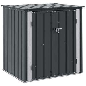 vidaXL Tuinopslagdoos Zwart 101,5 x 82 x 100 cm Staal