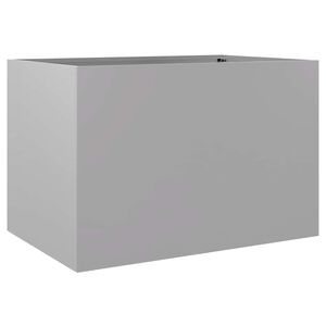 vidaXL Plantenbak 62x47x46 cm gegalvaniseerd staal zilverkleurig