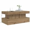 vidaXL Salontafel met LED-verlichting 90x50x40cm artisanaal eikenkleur