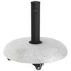 vidaXL Parasolvoet Lichtgrijs en zwart 45 x 45 x 40 cm Beton en Metaal