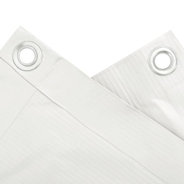 vidaXL Balkonscherm 400x90 cm PVC wit