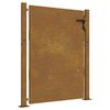vidaXL Poort 100x125 cm cortenstaal