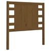 vidaXL Hoofdbord 106x4x100 cm massief grenenhout honingbruin