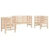 vidaXL 3-delige Loungeset massief grenenhout