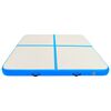 vidaXL Gymnastiekmat met pomp opblaasbaar 200x200x20 cm PVC blauw