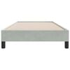 vidaXL Bedframe zonder matras 90x220 cm fluweel lichtgrijs