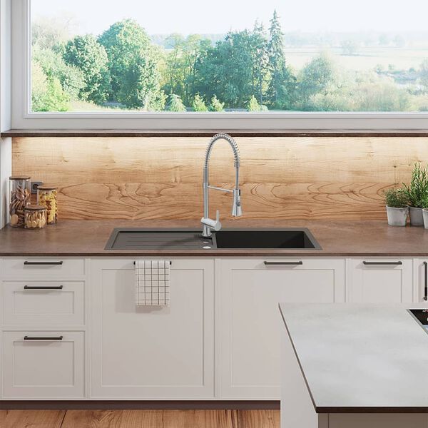 CORNAT Keukenmengkraan FUERTE eengreeps chroom