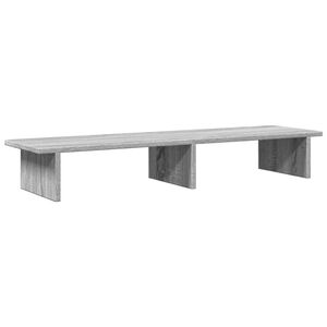 vidaXL Monitorstandaard 100x27x15 cm bewerkt hout grijs sonoma eiken