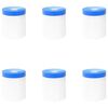vidaXL Maskerende film met tape 6 st Transparant en Blauw