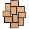 vidaXL Fotolijst voor 10x(10x15 cm) foto MDF zwart
