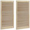 vidaXL Kastdeur 2 st Naturel 110 x 2,1 x 59,5 cm Massief grenenhout