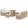 vidaXL Tuin Sofa Set 8 st 7-Aantal zitplaatsen Beige en Cr&egrave;me