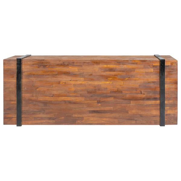 vidaXL Salontafel 110x45x38 cm massief teakhout