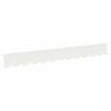 vidaXL Gazonrand 10 st 102 x 10 x 4 cm Staal Wit