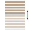 vidaXL Zebra Blind 110x100 cm stofbreedte 105,9 cm polyester zandbruin
