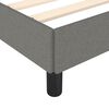 vidaXL Bedframe zonder matras 120x190 cm stof donkergrijs