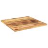 vidaXL Tafelblad vierkant 80x80x1,5 cm massief ruw mangohout