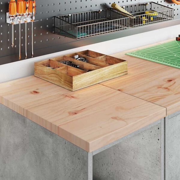 vidaXL Garagekast 30x51x85 cm massief grenenhout betongrijs