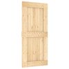 vidaXL Schuifdeur NARVIK 95 x 210 cm (213,5 cm) Naturel en Zwart