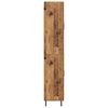 vidaXL Hoge kast met lade 2 pcs Oud Hout Geengineerd Hout en Glas
