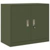 vidaXL Opbergkast Olijf Groen 80 x 40 x 70 cm Staal